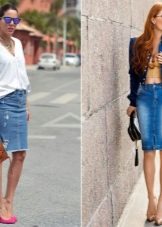 Denim pencil skirt for a date
