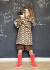 Colored a-line dress for girls 3-5 years old