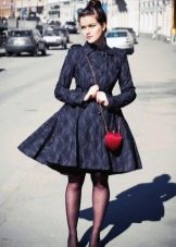 Black transparent tights for a lush dress