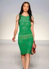 Summer knitted dress for girls crochet