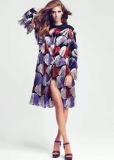 Fashionable colored dress for the fall-winter 2016 season
