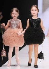 Elegant fluffy short dress for a girl