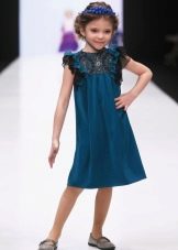 Elegant evening dress for girls straight