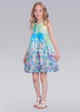 Short casual dress for a girl of 11 years old