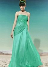 robe de soirée en organza vert