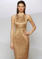 gold sheath dress