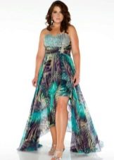 poplin cascading dress