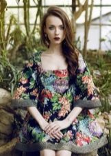floral poplin dress