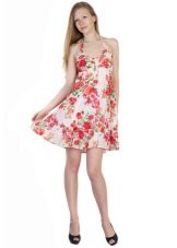 mini dress made of thin poplin