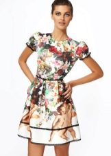 summer dress from satin