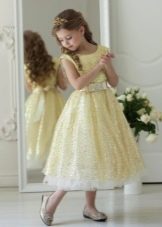 Gold lush dress for 4th grade prom