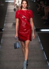 Shoes for a red leather dress