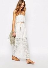 Lace dress in boho style