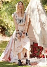 Shoes for a lace dress in boho style