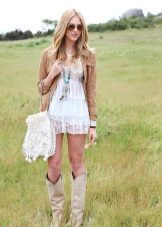 Lace dress bag in country style