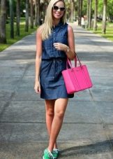 Bag for a denim shirt dress