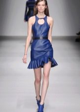 Blue shoes to a blue short dress