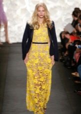 Leather jacket for a yellow dress