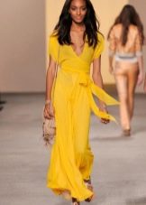 chiffon belt for yellow dress