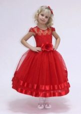 Kindergarten prom dress red short