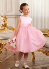 Prom dress for kindergarten pink fluffy