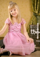Pink prom dress with sleeves