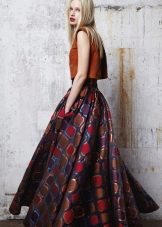 stylish fluffy maxi skirt