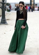 high rise summer long skirt