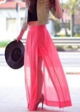 sheer maxi skirt