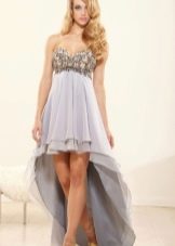 Evening dress short in front long in back