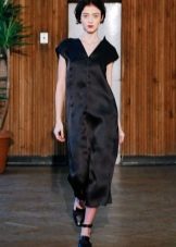 Straight satin dress