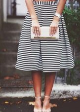 Cotton tapered skirt