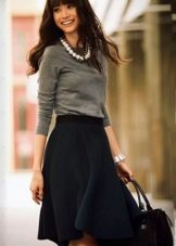 Tapered half-sun skirt