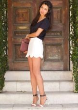 Mini skirt for a slim girl