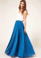 Floor length flowing skirt for summer