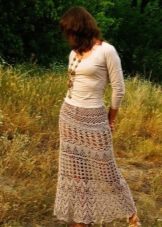 Straight crochet skirt