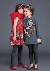 Robes d'hiver en tweed pour filles