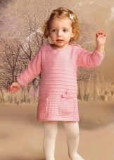 Robe d'hiver en tricot à manches pour filles