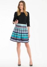 striped colored skirt