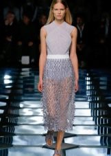 elasticated sheer skirt