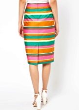 Back split skirt