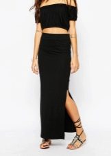 Back split skirt