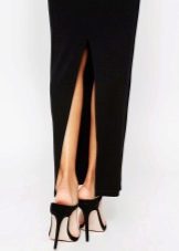 Back split skirt