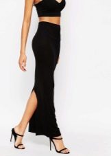Back split skirt