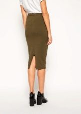 Back split skirt