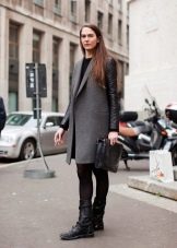 With a coat