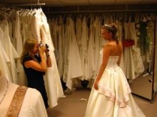 Photo of a wedding dress