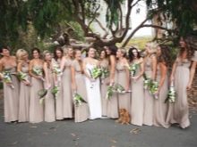 Nude Bridesmaid Dresses