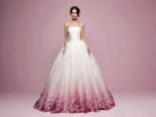 Colored Fashionable Puffy Wedding Dress