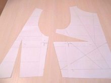 Ready-made pattern of an evening dress from haute couture
